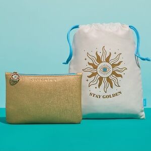New IPSY July 2021 Glam Bag STAY GOLDEN Makeup Bag - Bag Only